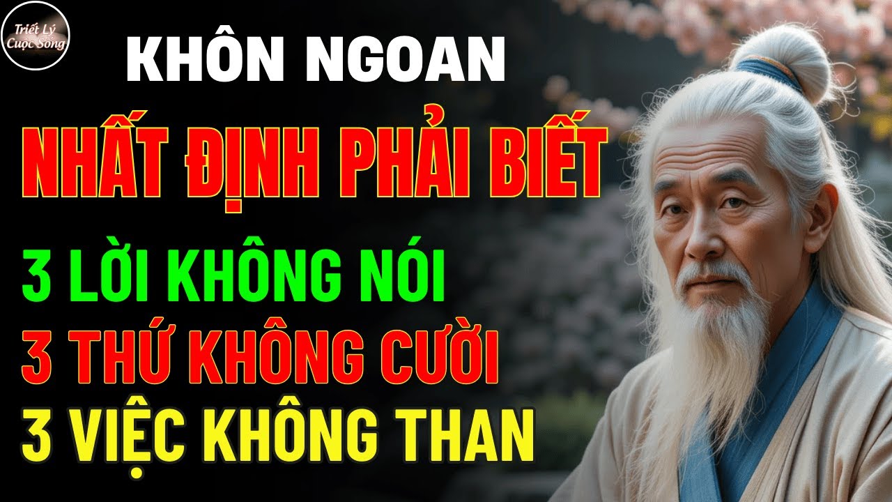 Outline Video Cổ Nhân Dạy: Sống Khôn, Nhất Định Phải Biết “3 Không Nói, 3 Không Cười, 3 Không Kêu Than”