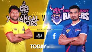 Watch warangal warriors vs rangareddy raiders match promo telangana
premier kabaddi league [tpkl] season 3 is kicking off from feb 22nd to
march 14th 2020. b...