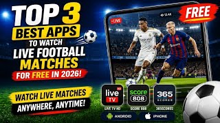 Top 3 Best Apps to Watch Live Football Matches for FREE in 2026 | Android & iPhone screenshot 3