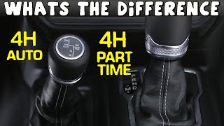 4H Auto VS 4H Part Time Jeep Wrangler 4x4 - YouTube