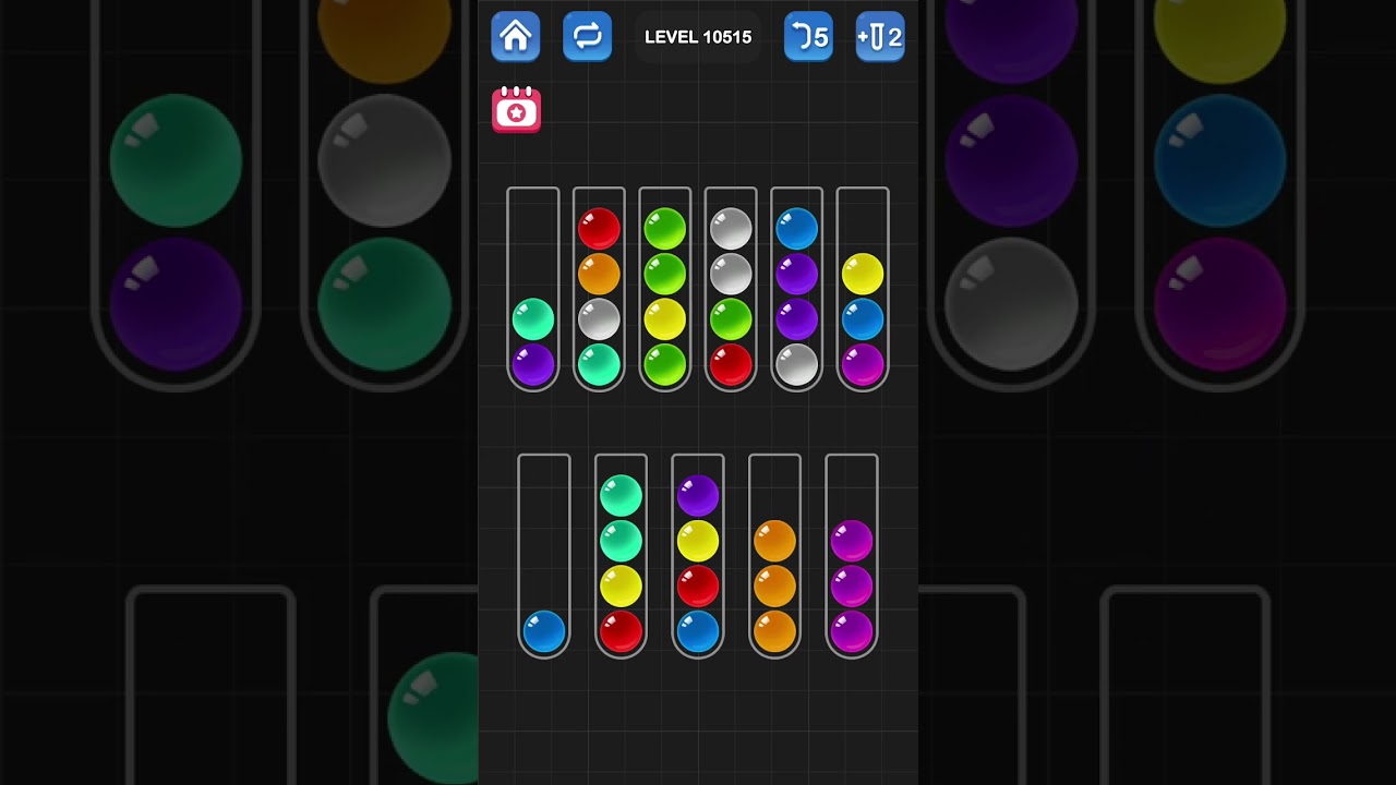 Ball Sort Puzzle by Guru Game: Levels 10511, 10512, 10513, 10514, 10515