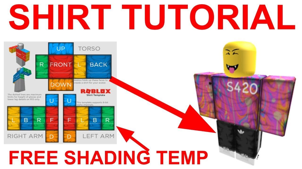 How To Make Roblox Clothing 2019 Shading Template Youtube - hoodie template roblox 2020