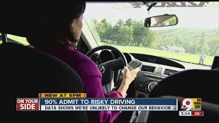 90 percent of drivers admit risky behavior and won't change, AAA says