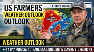 Pronostico meteorologico para agricultores de EE UU Perspectiva a 7 14 dias Riesgos de lluvi