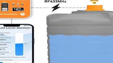 DEAL ME201R Wifi Ultrasonic Wireless Temperature Sensor Level Time Display Water Tank Liquid Level M