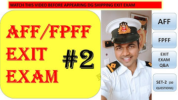 RAFF Exit Exam Questions with Answers Part 2 | AFF | FPFF | Refresher Advanced Fire Fighting