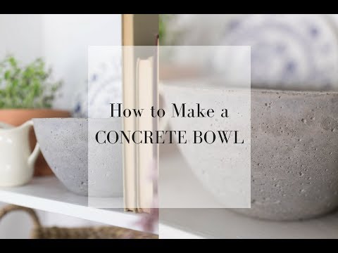 How To Make A DIY Concrete Bowl Planter I DIY HOME DECOR LIVING ROOM