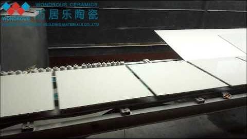 Artificial inspection of ceramic tiles