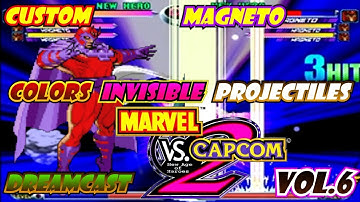 Custom Magneto Marvel vs  Capcom 2 New Age of Heroes Colors Invisible Projectiles Vol.6 Dreamcast