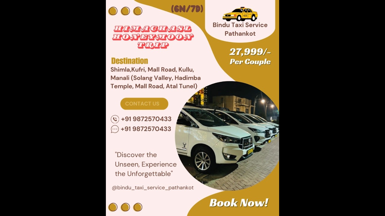 Call; +91 9872570433, Pathankot Taxi Service 