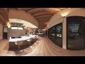 Ejemplo vídeo inmersivo 360VR 3D de un edificio mediante infoarquitectura. Interiores y exteriores.