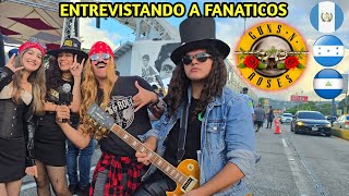 Interviewing Guns N' Roses fans in El Salvador 2025