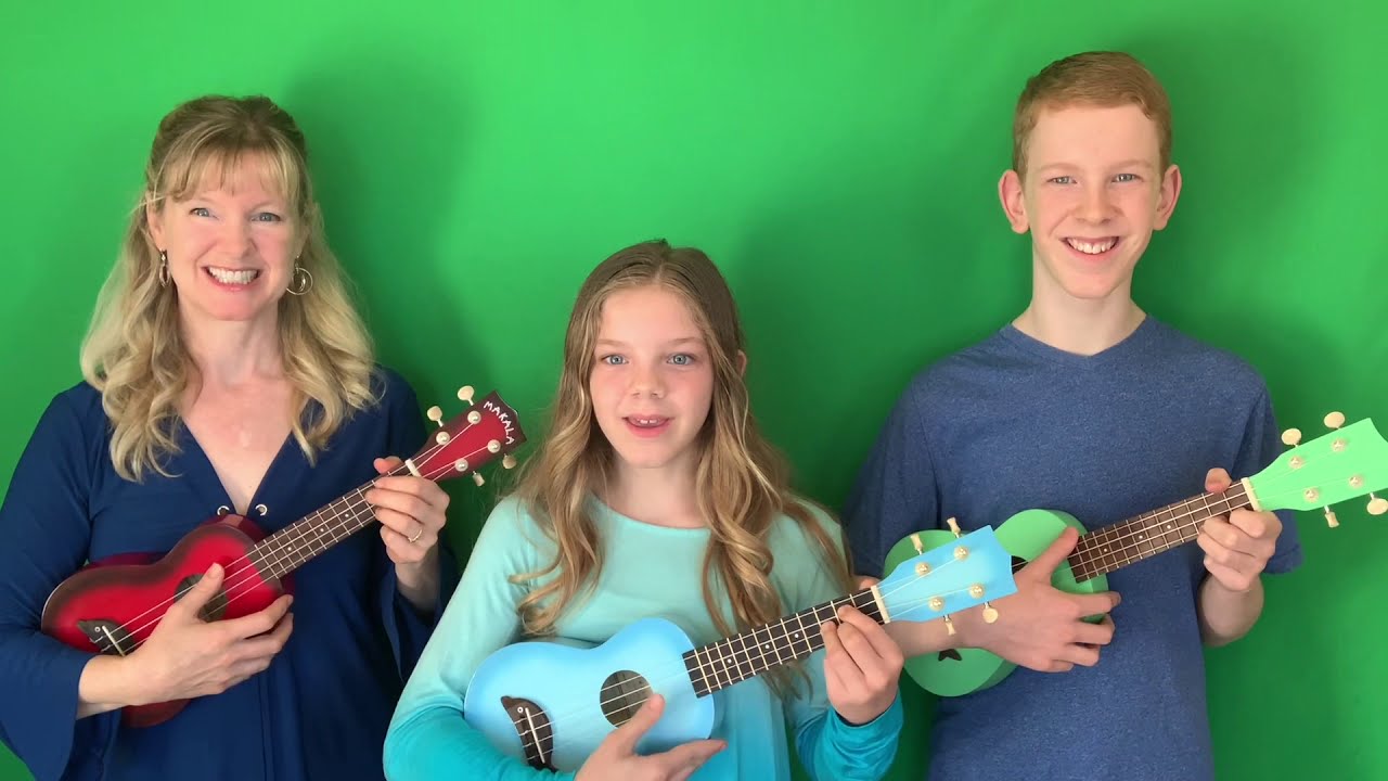 One Day Ukulele Strum Along & Printable repeating chords C G Am F