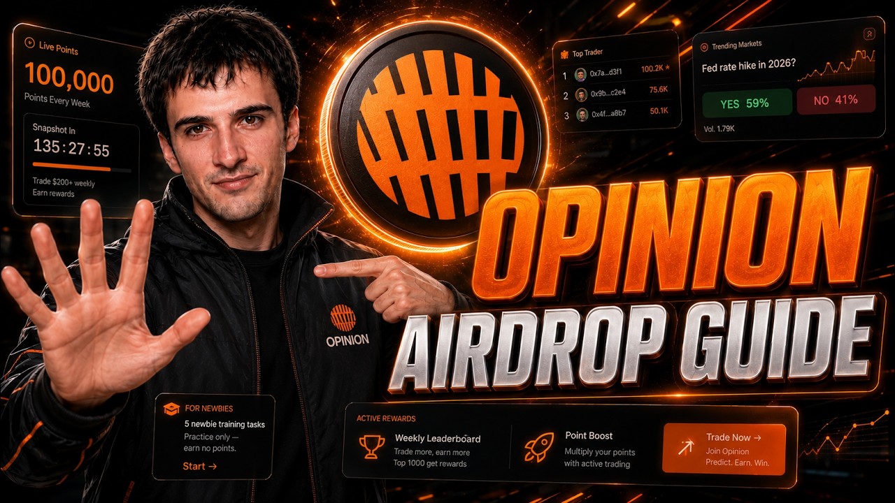 Opinion Airdrop Tutorial [Prediction Markets Platform]