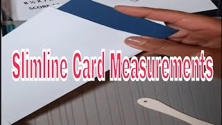 Slimline Cards, Measurements