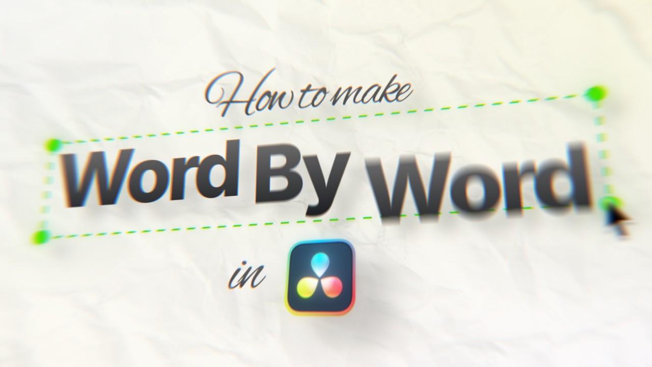 The Only Word by Word Animation Tutorial You Need (DaVinci Resolve ...