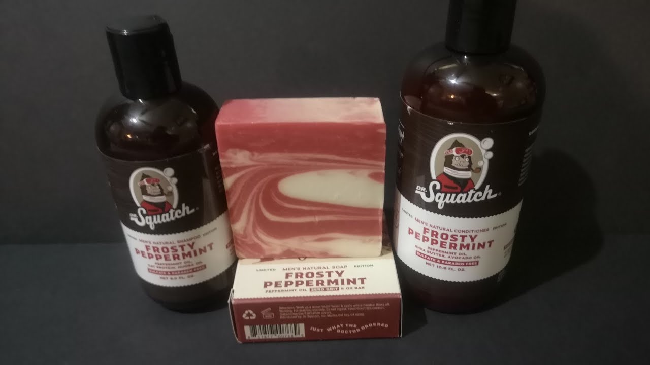 Dr. Squatch FROSTY PEPPERMINT shampoo & conditioner hair care set SOLD OUT!