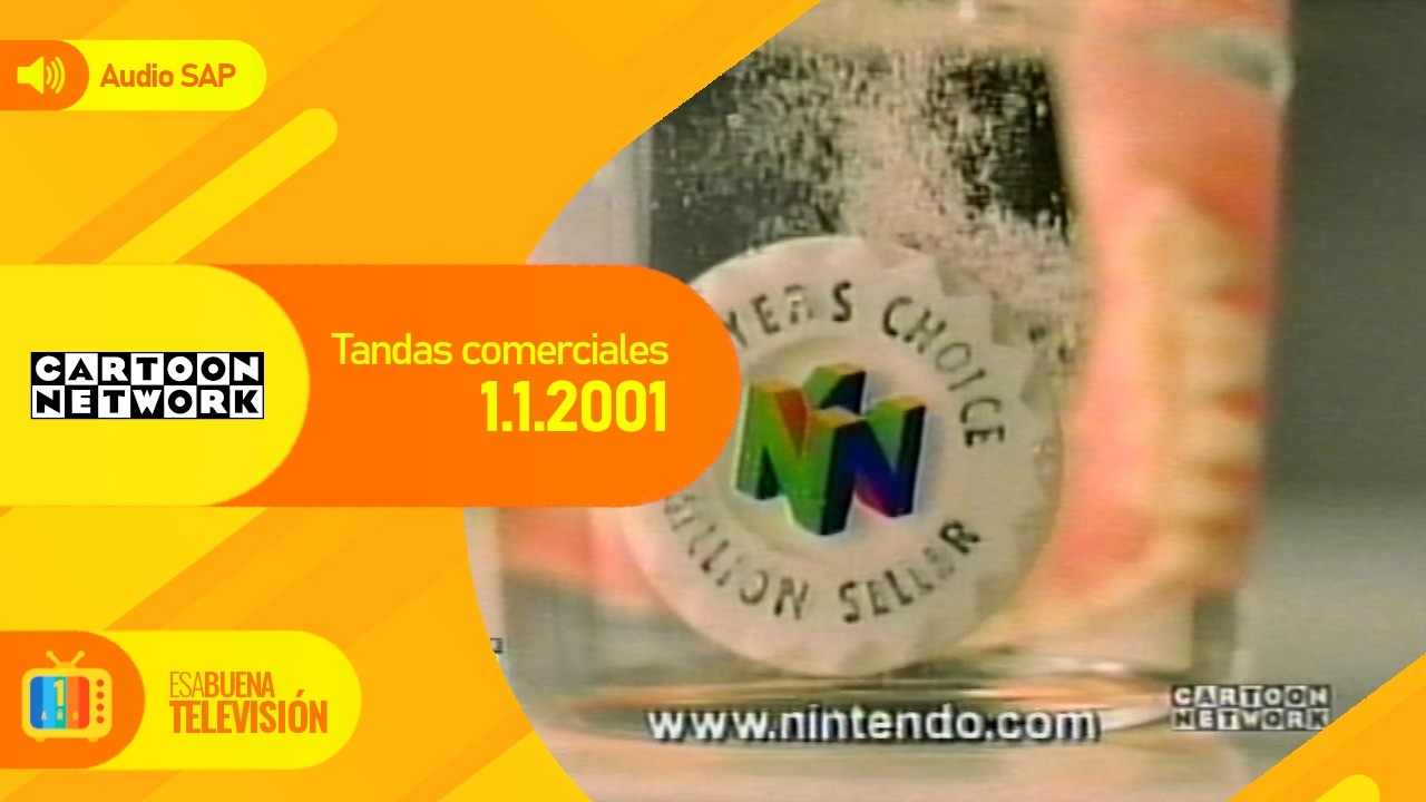 Tandas Comerciales Cartoon Network Latinoamérica (1 de Enero de 2001) (Audio SAP)