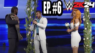 WWE 2K24 MyRise Undisputed Gameplay Walkthrough Part 6 - The Wedding Day (LEGEND DIFFICULTY)