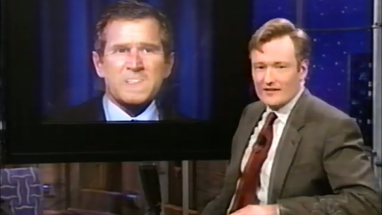 George W. Bush/Bill Bradley/Al Gore (2/2/2000) Late Night with Conan O'Brien