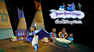 Peter Pans Flight With New Native American Scene Low Light 4K Pov Walt Disney World 2024 09 24