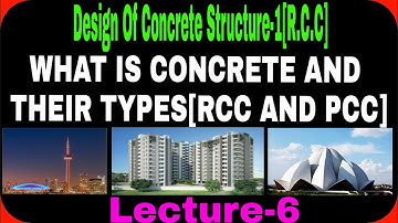 6.RCC.|| What is Concrete | Types Of Concrete | Use Of Rcc And Pcc | Cement,Admixture And Aggregates