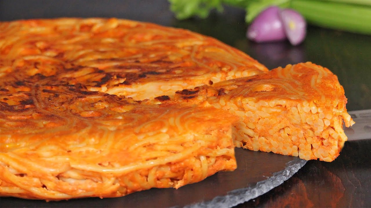 Spaghetti Frittata Noodles Omelette How Tasty Channel YouTube