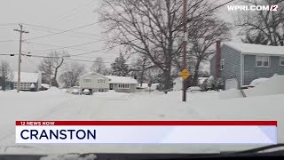 Video Now Side Roads In Cranston Are Still Covered In Snow As Of 9 A.m.