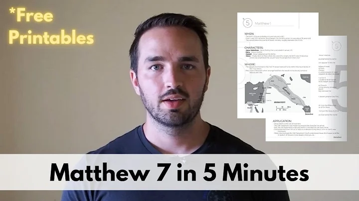 Matthew 7 Summary in 5 Minutes - Quick Bible Study