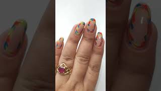 drag marble nail art #nailtutorial