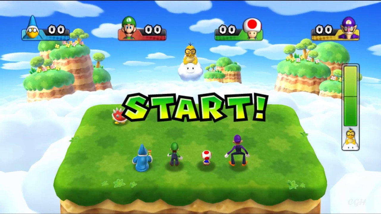 Mario Party 9 Toad Road - Waluigi vs Toad vs Kamek vs Luigi Gameplay | MARIOGAMINGHUB