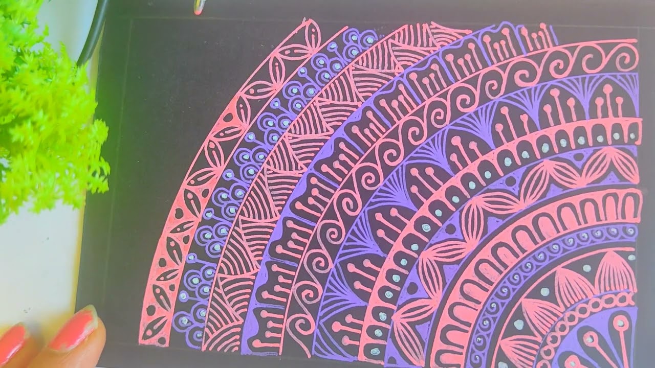 How to draw easy mandala?Learn to draw mandala with easy techniques ll Step by step mandala tutorial