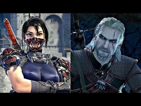 Soul Calibur 6 - Geralt vs Taki Gameplay (1080p 60fps)
