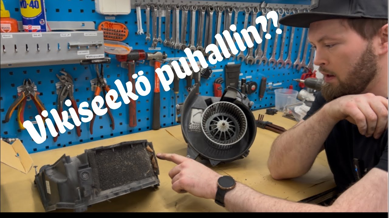 BMW F-sarja 5/6/7 puhallinmoottorin vaihto. BMW F-Serie 5/6/7 blower motor replacement.