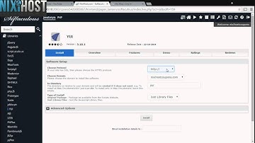 Installing YUI with Softaculous in cPanel
