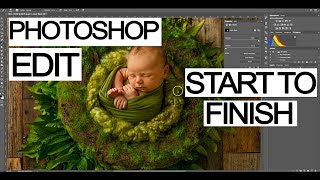 PHOTOSHOP MOSS NEST NEWBORN EDIT FULL VERSION screenshot 2