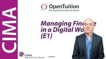 Introduction to the CIMA E1 Operational Level Exam and Lectures