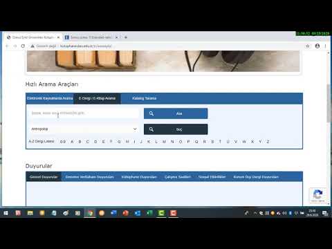 DEÜ Kütüphane: Elektronik Kaynaklarda Araştırma