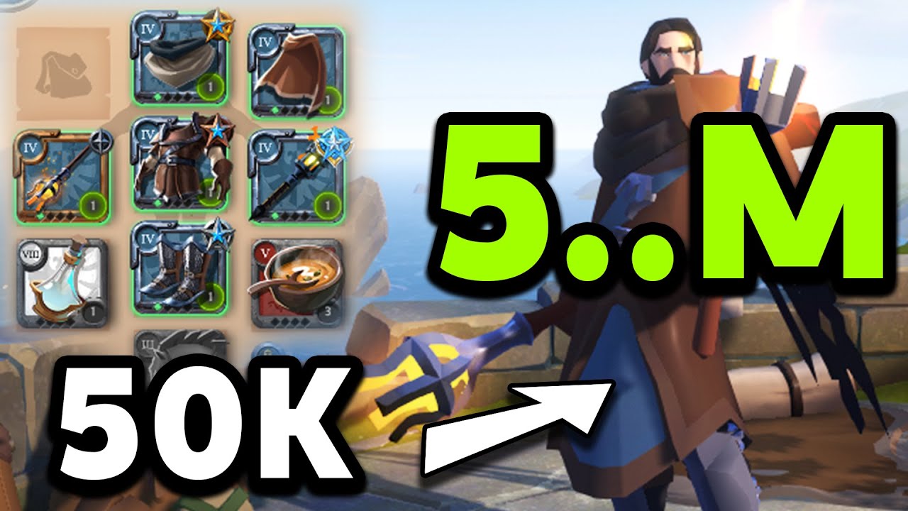 Albion Online - How T4 Fire Staff make 5M 