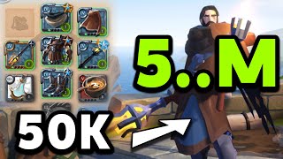 Albion Online - How T4 Fire Staff make 5M #albiononline