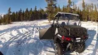 Plateau SL-2V 50 Inch TV Stand in Black Polaris RZR 360 view