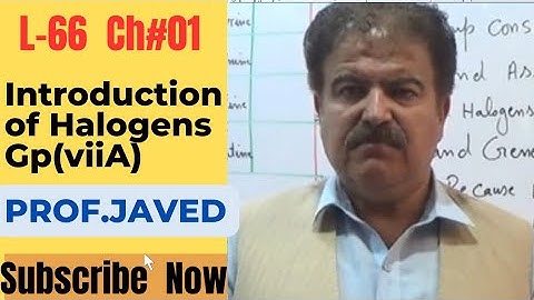 Introduction of Group 17 Elements GP viiA |(L-66)| 2nd year Chemistry | Urdu | Hindi | By Prof.Javed