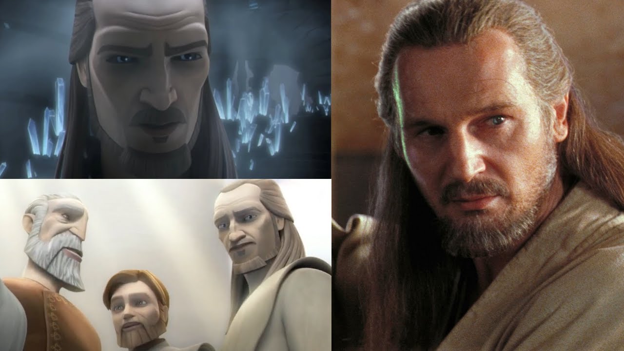 Qui-Gon Jinn Scenes and Voices (Ep 1, Clone Wars, Rebels, Ep 9