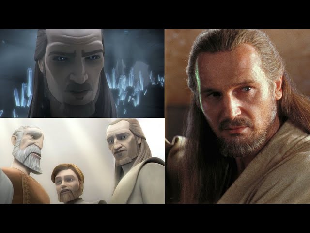 Qui-Gon Jinn Scenes and Voices (Ep 1, Clone Wars, Rebels, Ep 9