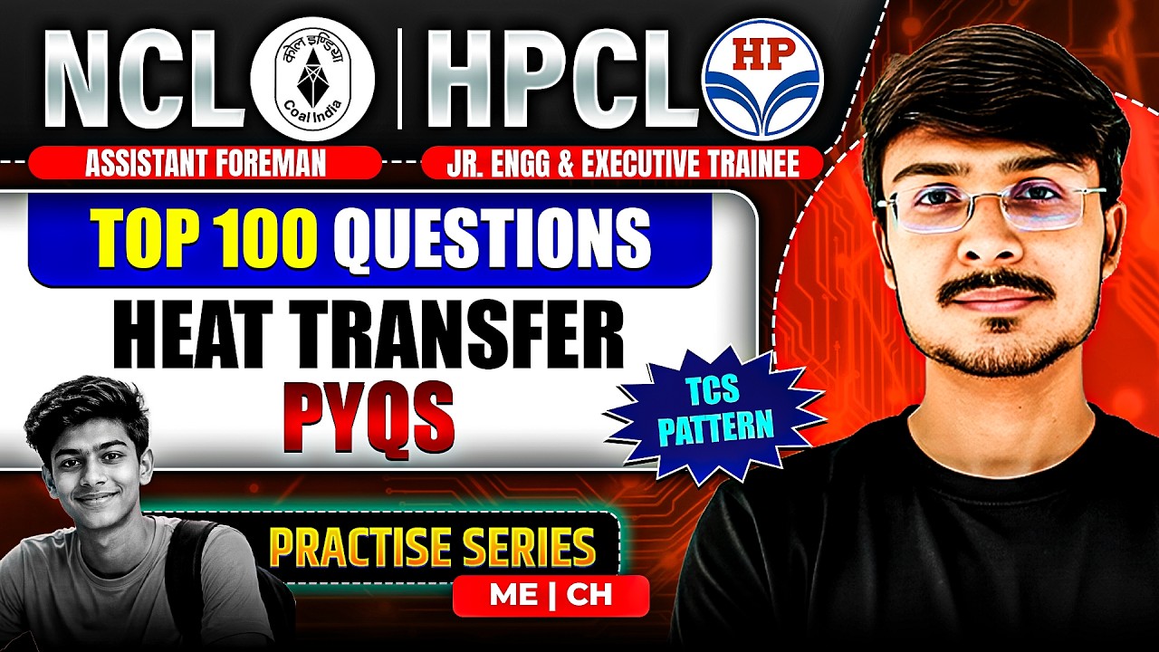 HPCL Recruitment 2026 | HPCL PYQs | 1000 Most Important Heat Transfer Questions for JE & ET(ME/CH)