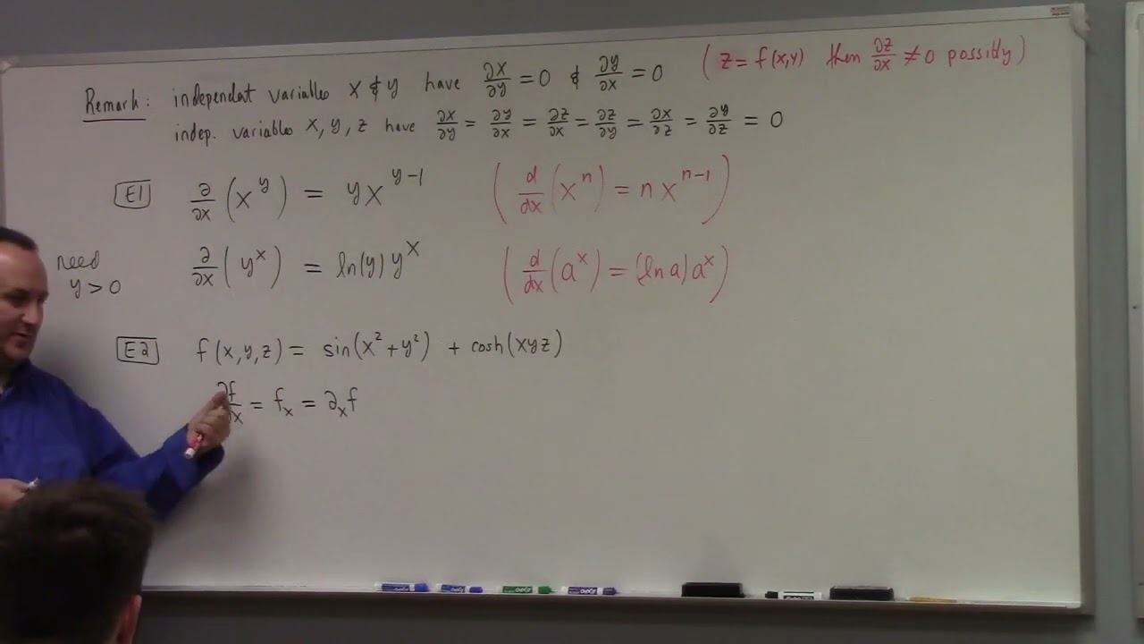 Multivariate Calculus: partial derivatives and directional derivatives, 9-15-23