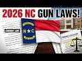 New Update 2026! North Carolina Gun Laws!