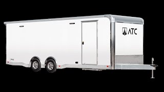 ATC trailers 24 ft race ready carhauler trailer RoM500 plus pkg w cabinets aluminum #atctrailer