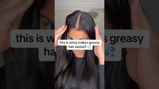 nothing makes oily hair worse than this 😳 | hair growth tips #youtubeshort #hair #hairgrowth