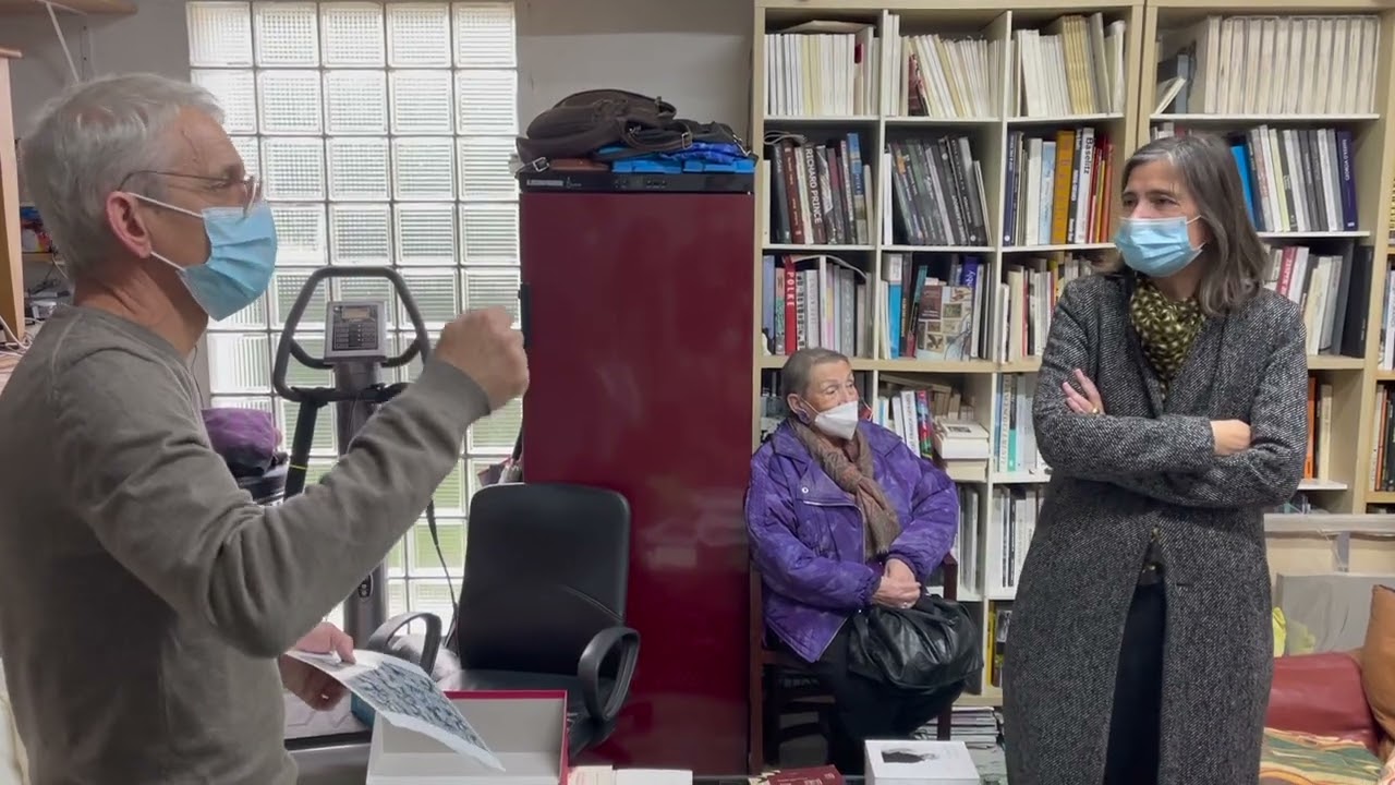 Visite de l'atelier de Philippe Cognée